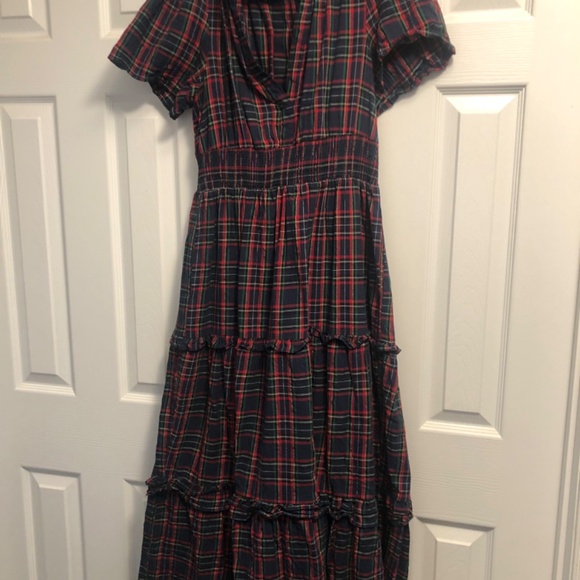 Sugarlips Miley Plaid Palmer Poplin Tiered Maxi Dress - Picture 4 of 7